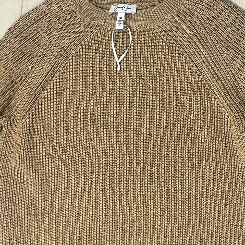 Jessica Simpson Tan Crewneck Sweater